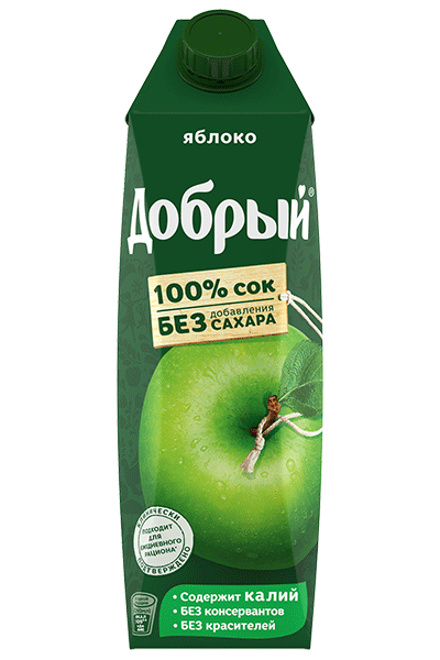 Сок  яблоко 1л